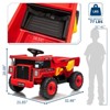 12V Ride-On Dump Truck w/Remote - Auto-Lift Bed, Shovel, LED Lights, Music (Ages 3-8, 66lbs) - 2 of 4