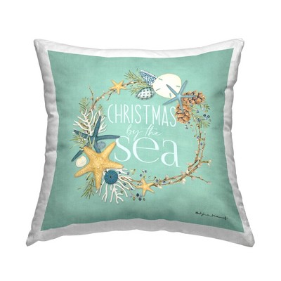 Stupell Industries Christmas By The Sea Holiday Wreath