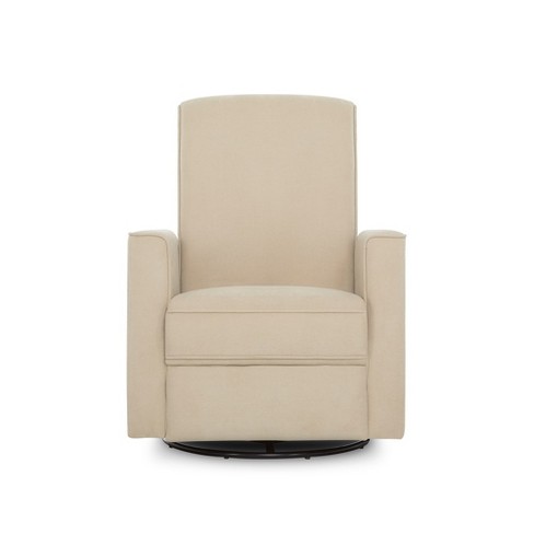 Evolur Harlow Deluxe Glider with Massager | Recliner | Rocker Charcoal