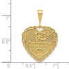 Black Bow Jewelry 14k Yellow Gold 25th Anniversary Scalloped Heart Pendant, 20mm - 4 of 4