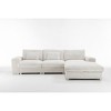 GDFStudio Savannah 113" Modern Fabric Upholstered 3-Seater L-Shape Sectional Sofa - 2 of 4