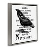 Stupell Industries Creepy Halloween Black Crow Raven, 18" x 18" - 3 of 4