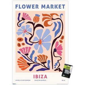 Trends International Reinders: Flowers - Flower Market Ibiza Pink Unframed Wall Poster Prints - 1 of 4