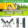Musment Folding Bed Cot with Pillow, 3.3 Inch 2 Sided Mattress, 75"* 28" Folding Sleeping Cot Guest Bed, Folding Camping Cots with Carry Bag - 4 of 4