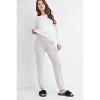 Hello Miz Over The Belly Straight Leg Soft Maternity Lounge Pants - 4 of 4