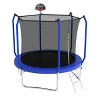 YUHAO Kids Trampoline with Basketball Hoop，ASTM Approved Reinforced， Outdoor Toys，10FT Blue - 3 of 4
