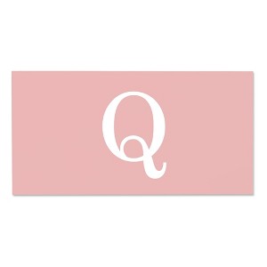 Personalization Mall Simple Initial Personalized Beach Towel, Blush - 1 of 2
