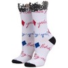DC Comics Harley Quinn Sequin Cuff Crew Socks for Women - 3 of 3