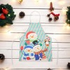 Unique Bargains Christmas Aprons Christmas Snowman Linen 21.65"x26.77" 1 Pcs - 2 of 4