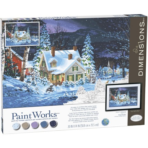 Paint Works Paint By Number Kit 20X14-Winter's Hush