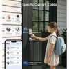 Itopfox Smart Door Lock with Fingerprint & App Control, 7-in-1 Keyless Entry, Auto Lock, Emergency Power Port, Touchscreen Keypad, Biometric Lock - 4 of 4