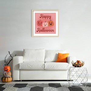 Amanti Art 25"x25" Hometown Halloween XV by Softshell Studio Wood Framed Wall Art Print - 1 of 4