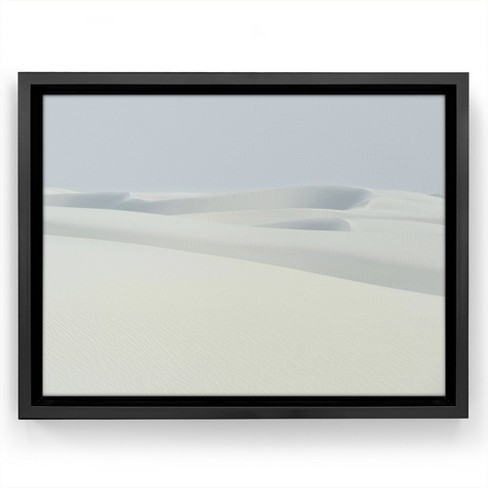 Americanflat - 16x24 Floating Canvas Black - Sand Dunes By Chaos & Wonder  Design : Target