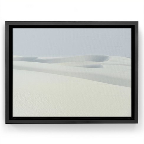 Americanflat - 16x20 Floating Canvas Black - Sand Dunes by Chaos & Wonder Design