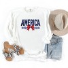 Simply Sage Market America Galaxy Coquette  Garment Dyed Sweatshirt - 3 of 4