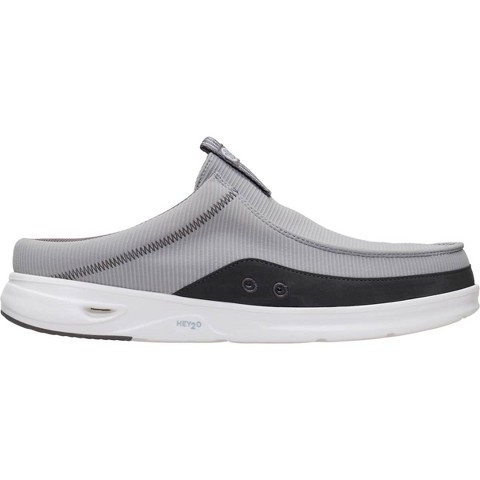 HEYDUDE Men Wally Hey2O Slip Rib Stretch , Flannel Grey/Gull Grey, M8