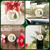 Christmas Ornament Gifts for Women Men - Ceramic Christmas Ornaments 2025 with Card for Tree Decorations - 4 of 4
