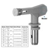 Unique Bargains 304 Stainless Steel Reversible Airless Sprayer Paint Nozzles 2 Pcs - 2 of 4