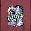 Women's - Disney Princess - Ariel Pop Lightweight French Terry Wide Neck Long Sleeve Shirt - 2 of 4
