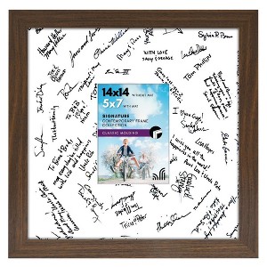 Americanflat 14x14 Wedding Picture Frame with shatter-resistant glass - Available in a variety of Colors - 1 of 4
