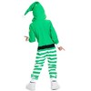 Tipsy Elves Kids Elf Jumpsuit - Festive One-Piece Christmas Elf Pajamas for Kids - 3 of 3