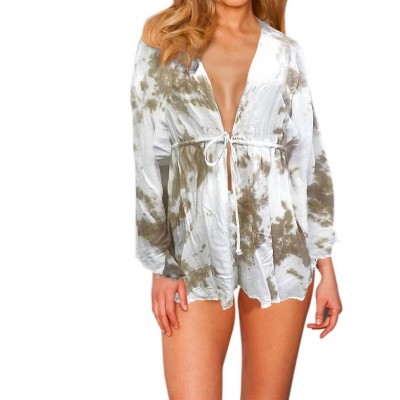 Women's Raviya Tie Dye Romper Cover Up - raviya