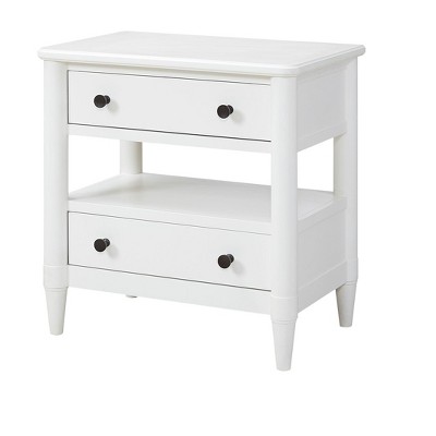 NicBex 26.75"H Wood Nightstand,Bedside Tables with 2 Drawers and Open Shelf for Bedroom,Living Room