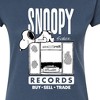Women's - Peanuts - Snoopy Records Juniors Fitted Graphic T-Shirt - 2 of 4