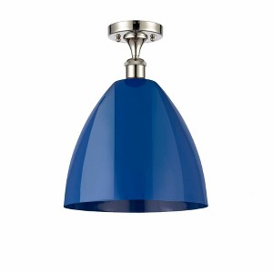 Plymouth Dome - 1 Light Semi-Flush Mount In Industrial Style-14.75 Inches Tall and 12 Inches Wide - 1 of 1