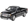 2006 Chevrolet Silverado 454 LSX Pickup Truck Onyx Black 1/64 Diecast Model Car by Paragon - 4 of 4