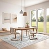 Washable Rugs Non Slip Modern Floral Area Rug for Living Room & Bedroom - 4 of 4