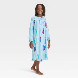 Girls' Disney Frozen NightGown - Blue - 1 of 3