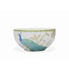 222 Fifth Peacock Garden Porcelain 16pc Dinnerware Set White: Round Dish Set, Service for 4, Bird Pattern, Dishwasher-Safe - 2 of 4