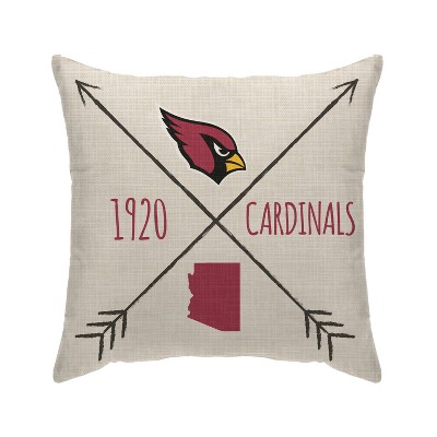 NFL Arizona Cardinals Cross Arrow Decorative Throw Pillow