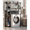 Aheaplus 11-Tier Bathroom Organizer with Adjustable Shelf, Over The Toilet Storage Rack with 4 Hooks and Drawers - 3 of 4