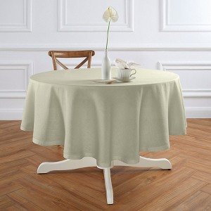 Solino Home Linen Hemstitch Round Tablecloth | Sonoma - 1 of 4