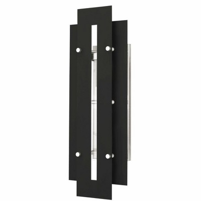 Livex Lighting Utrecht 1 - Light Wall Light in  Black/Brushed Nickel