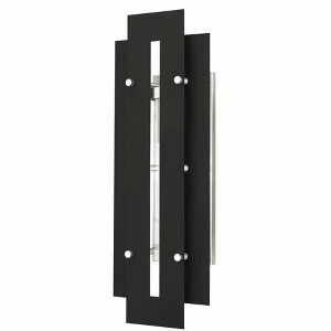 Livex Lighting Utrecht 1 - Light Wall Light in  Black/Brushed Nickel - 1 of 4