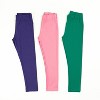 The Pink Picket Fence Louise Girls’ Solid Cotton Leggings – 100% Cotton for Texture-Sensitive Kids - 4 of 4