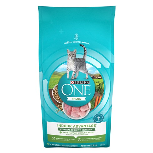 Purina One Indoor Advantage Adult Premium Turkey Flavor Dry Cat Food ...