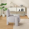 Infurnic Accent Chairs, Modern Upholstered Dining Chairs Set with Sturdy Legs, for Kitchen and Dining Room, Gray, 26.4"*27.1"*28.5" - 3 of 4
