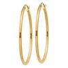 Black Bow Jewelry 2mm x 48mm Polished 14k Yellow Gold Classic Oval Hoop Earrings - 2 of 4