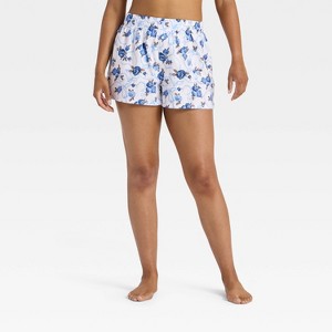 Women's Boxer Pajama Shorts - Wild Fable™ - 1 of 3