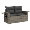 vidaXL Garden Sofa Set Grey, Dark Grey - 3 of 4