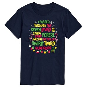 Men's - Elf - Candy Cane Forest Sea Of Gumdrops Short Sleeve Graphic T-Shirt - 1 of 4