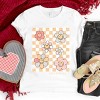 The Juniper Shop SmileyWorld Checkered Floral Distressed Youth Short Sleeve Tee - 4 of 4