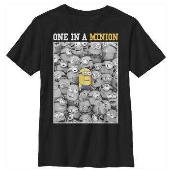 Boy's Despicable Me Minions One In A Minion Color Pop Out T-Shirt