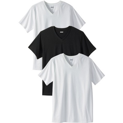 KingSize Men's Big & Tall Cotton V-Neck Undershirt 3-Pack