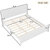 KWPZQEB Full/Queen/King Size Platform Bed, Farmhouse Wood Platform Bed w/ 37.8"H Headboard & Strong Support Slats, No Box Spring Needed, Easy Assembly - 4 of 4