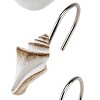 Avanti Farmhouse Shell Shower Curtain Hook Set - 3 of 3